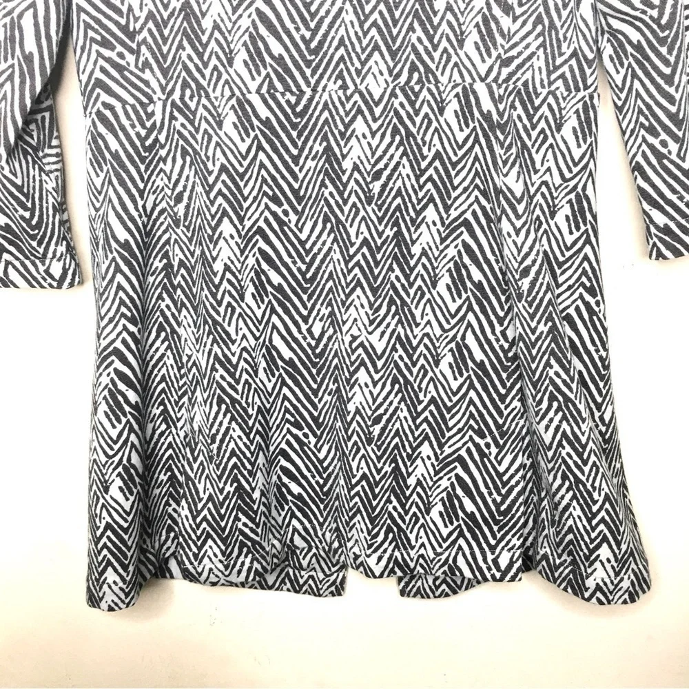 CAbi Zig Zag Chevron Zebra Ponte‎ Knit Jacket Coat
